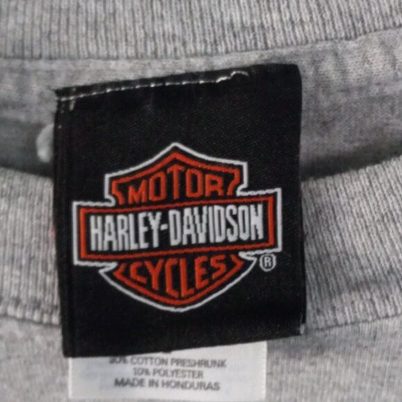 Harley-Davidson Men's T-Shirt Size L 100th Anniversary  Gray Short Sleeve EUC - Picture 8 of 12